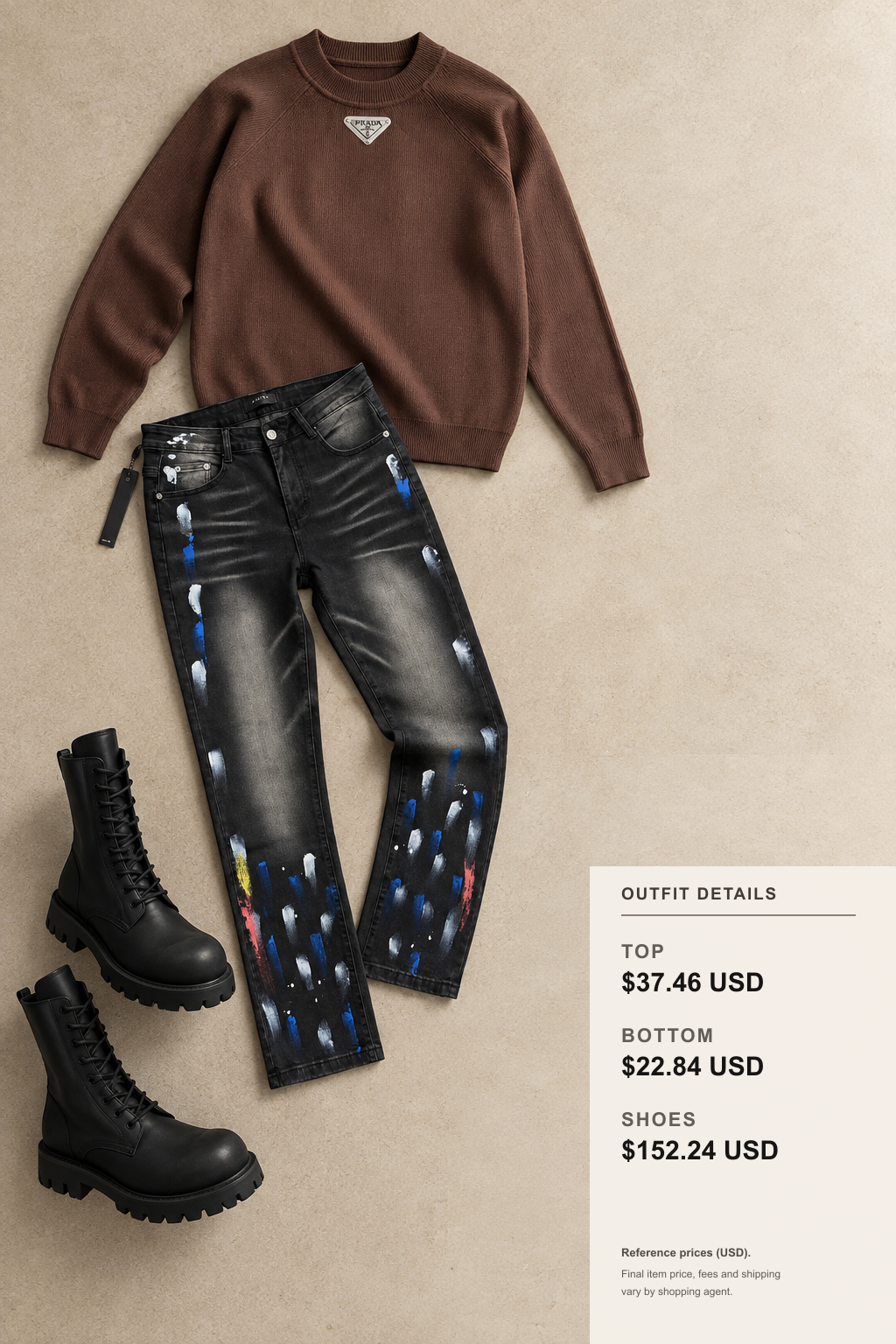fred Knitwear: 3 Winter Styling Ideas outfit 2 editorial flat lay for fashionreps