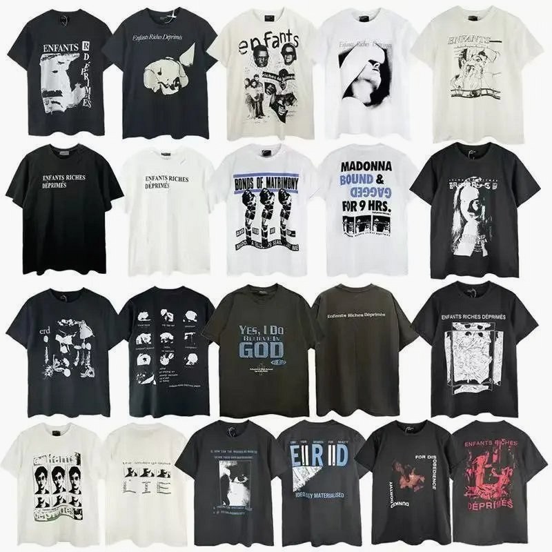 ERD Multicolor T-Shirt Collection Review: Collar-Rib Recovery and Neckline Sag on the $8.51 Face-Print Tee